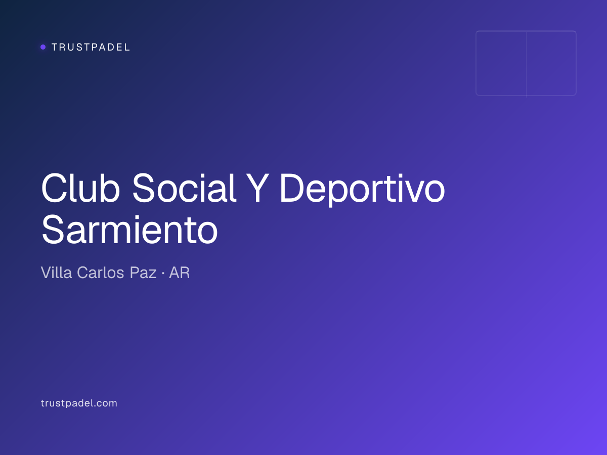 Club Social Y Deportivo Sarmiento padel club