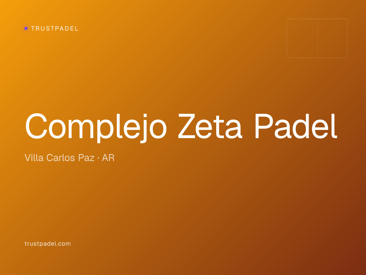 Complejo Zeta Padel padel club