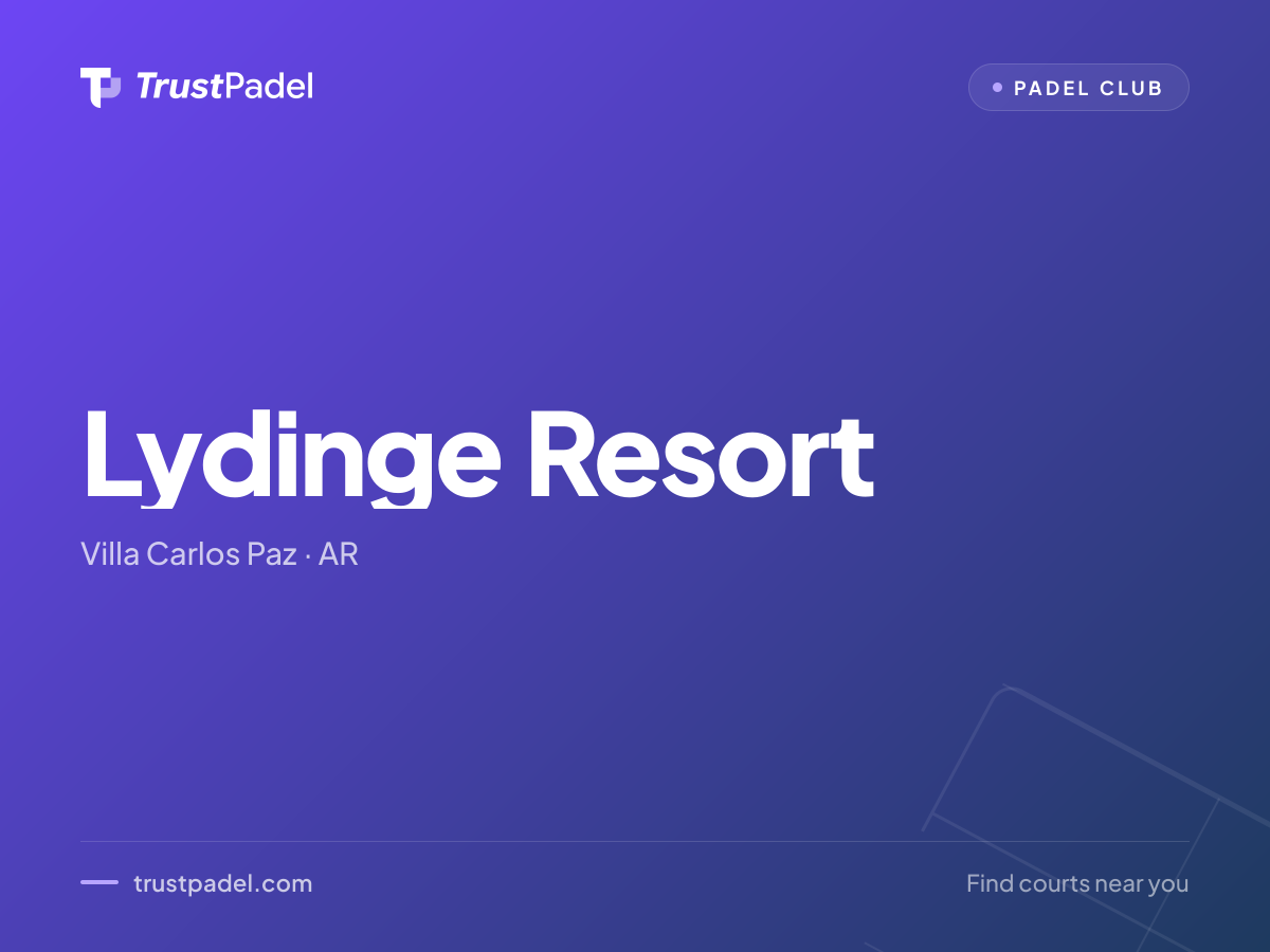 Lydinge Resort padel club