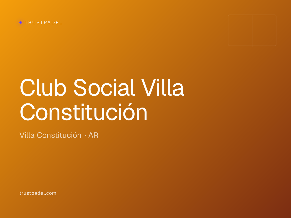Club Social Villa Constitución padel club