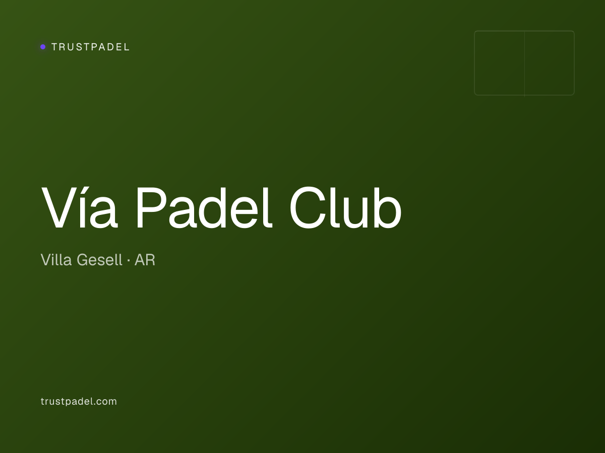 Vía Padel Club padel club