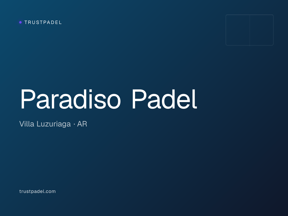 Paradiso Padel padel club