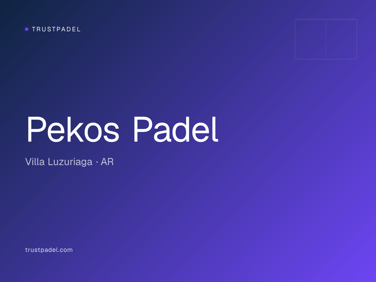 Pekos Padel padel club