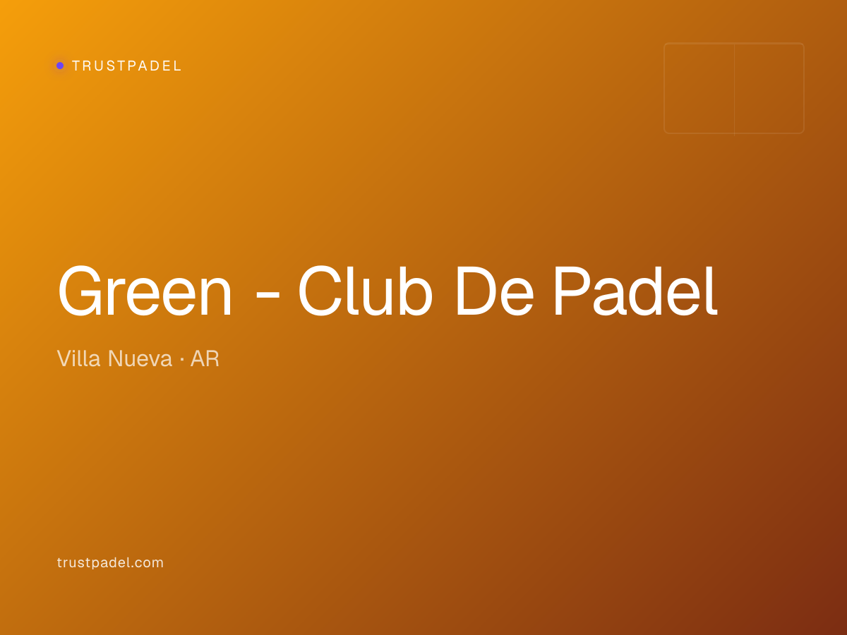 Green - Club De Padel padel club