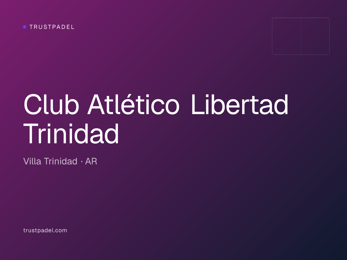Club Atlético Libertad Trinidad padel club