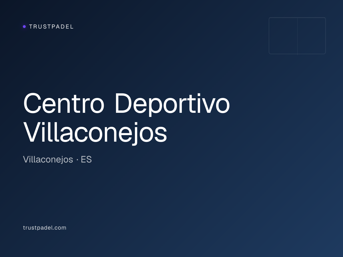 Centro Deportivo Villaconejos padel club