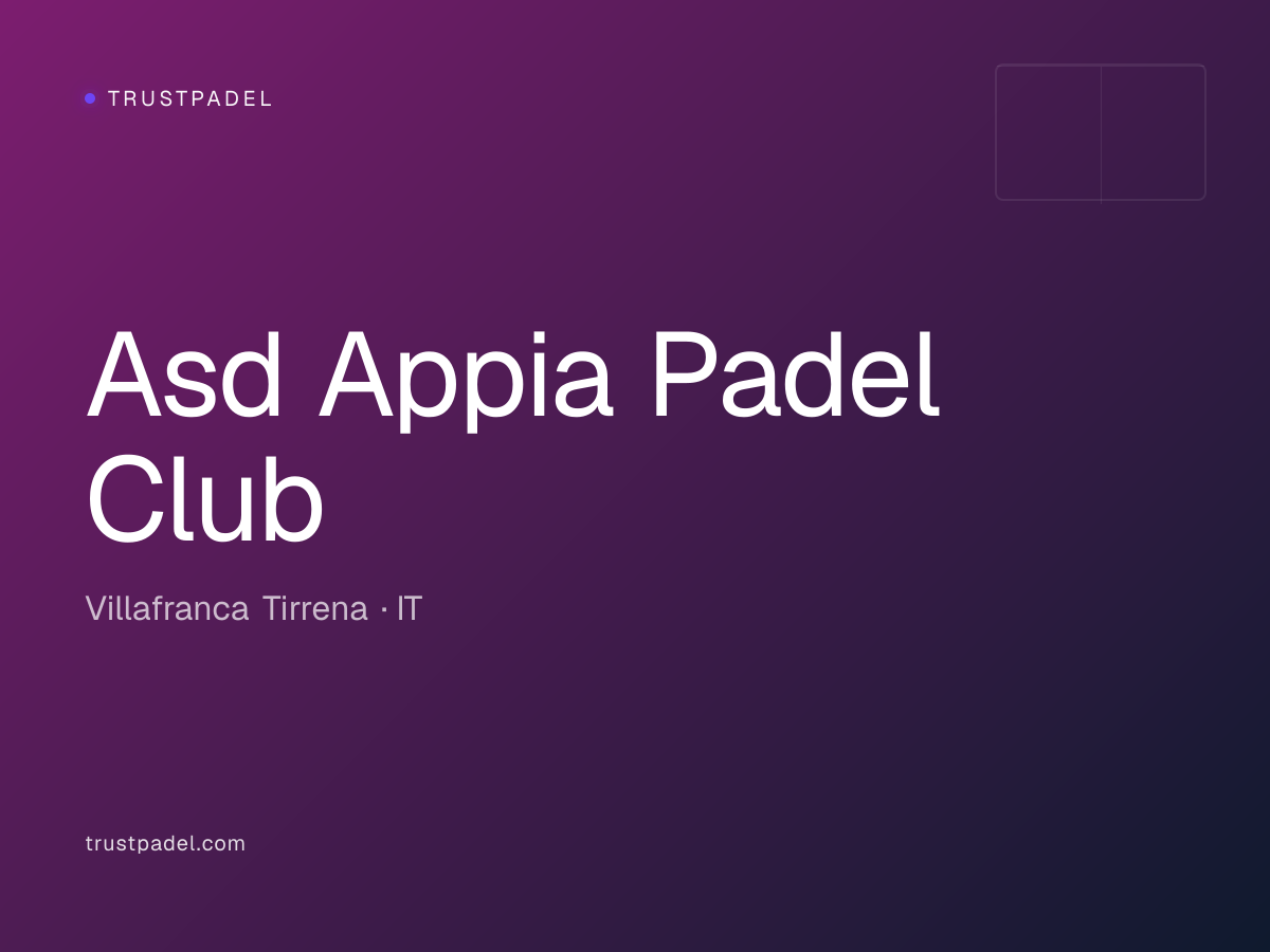Asd Appia Padel Club padel club