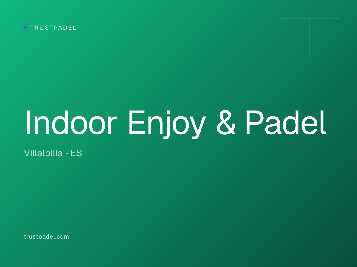 Indoor Enjoy & Padel padel club