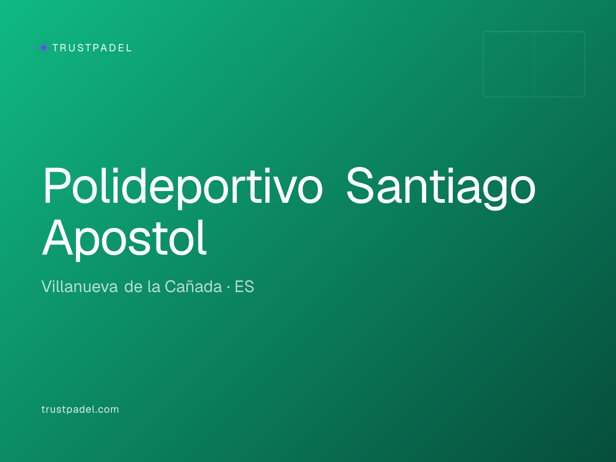 Polideportivo Santiago Apostol padel club