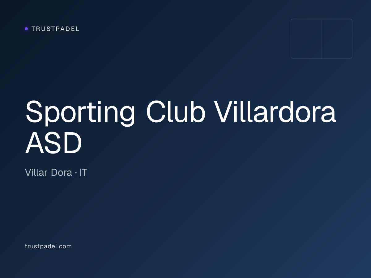 Sporting Club Villardora ASD padel club