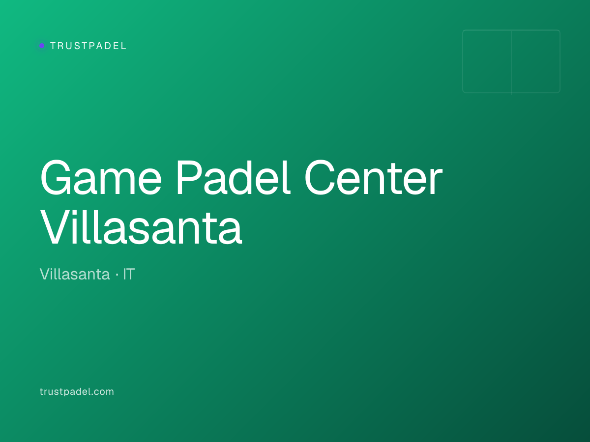 Game Padel Center Villasanta padel club