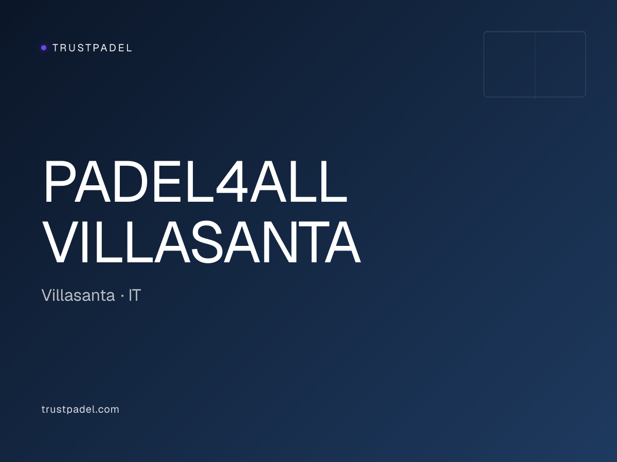 PADEL4ALL VILLASANTA padel club