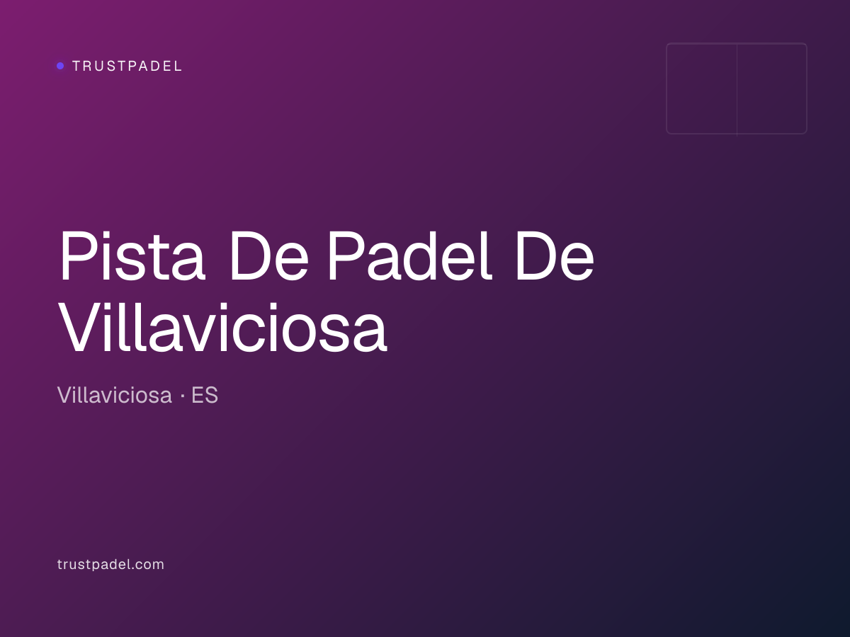 Pista De Padel De Villaviciosa padel club