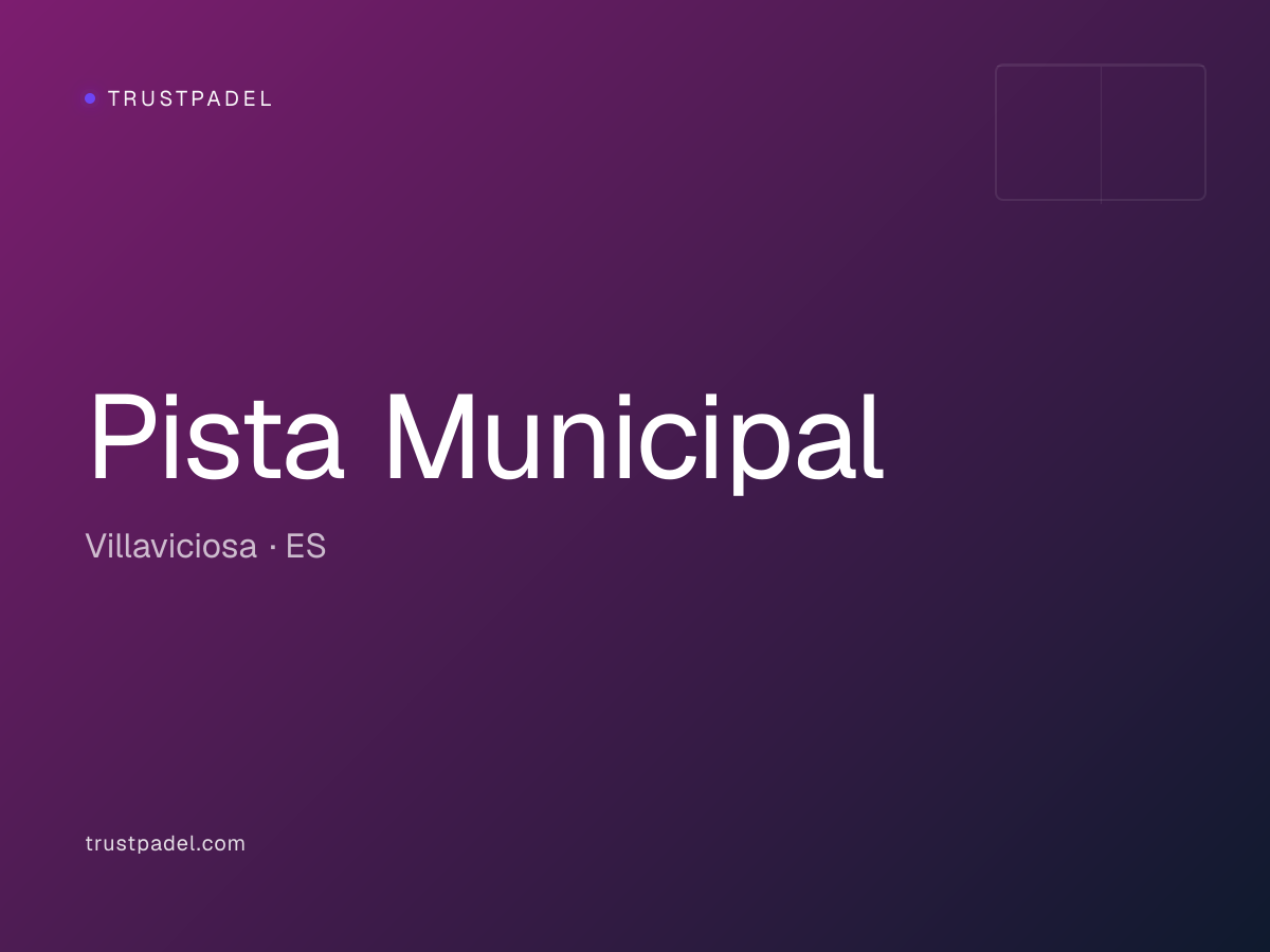 Pista Municipal padel club