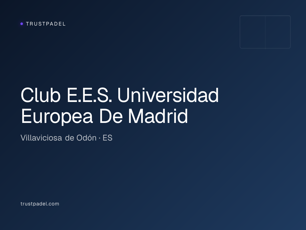 Club E.E.S. Universidad Europea De Madrid padel club
