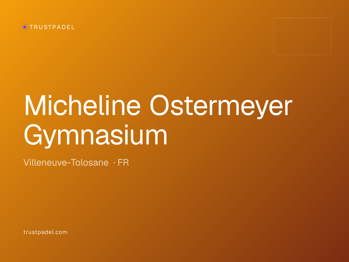 Micheline Ostermeyer Gymnasium padel club