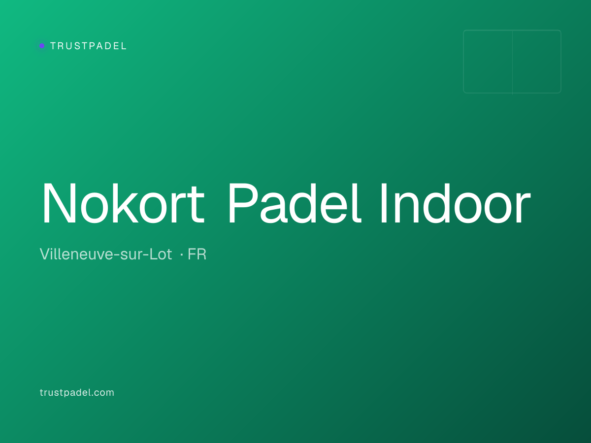 Nokort Padel Indoor padel club