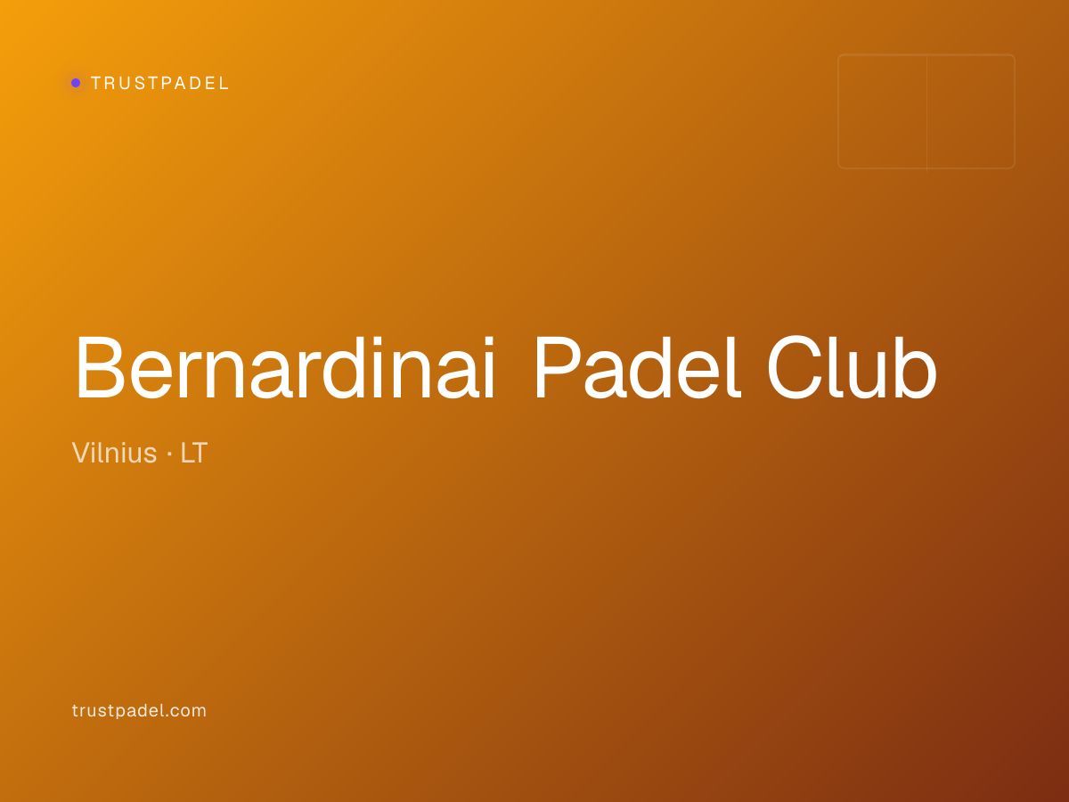 Bernardinai Padel Club padel club