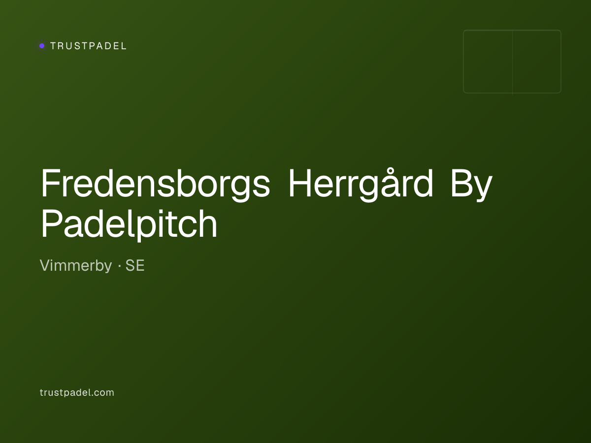 Fredensborgs Herrgård By Padelpitch padel club
