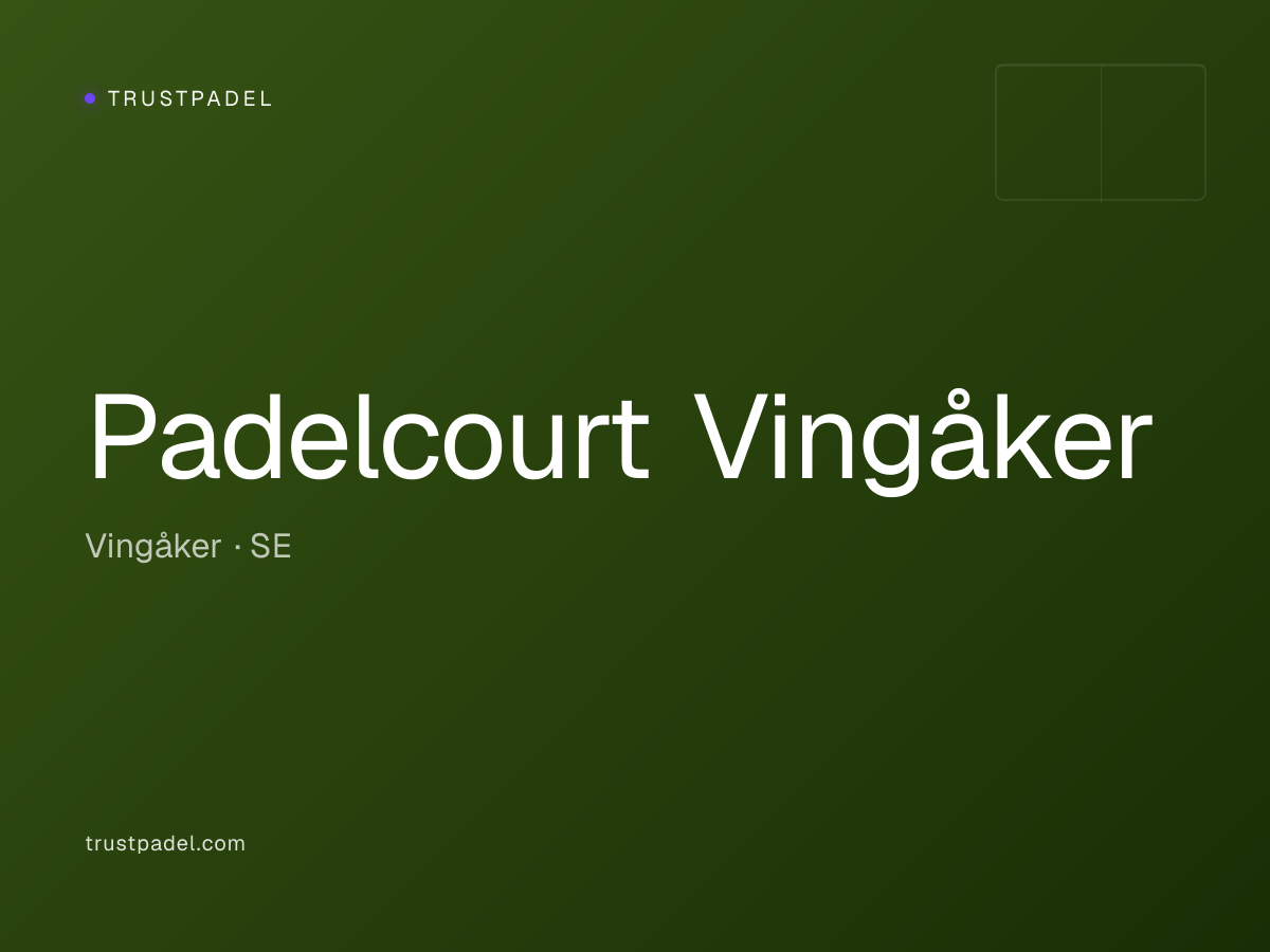 Padelcourt Vingåker padel club