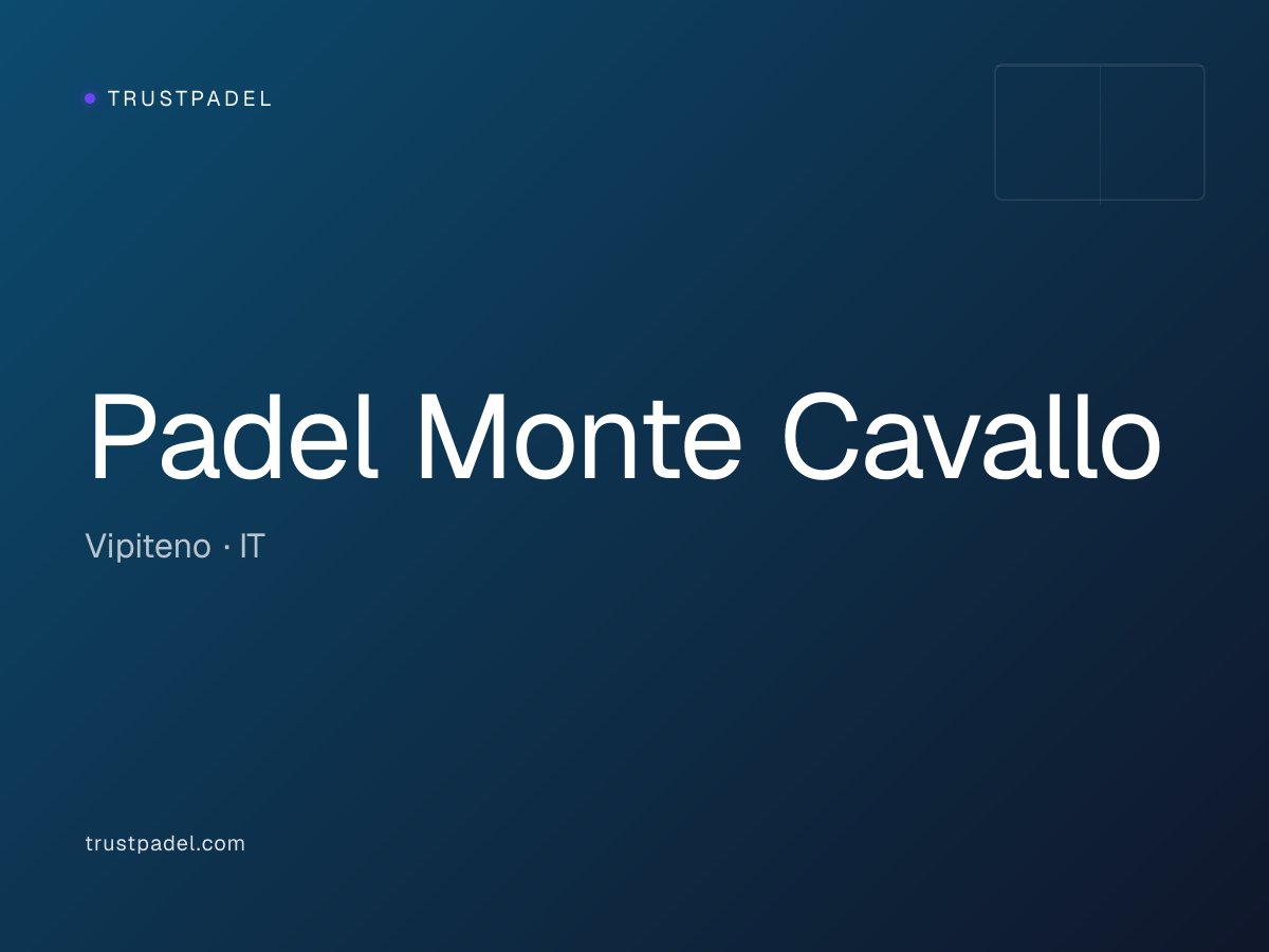 Padel Monte Cavallo padel club