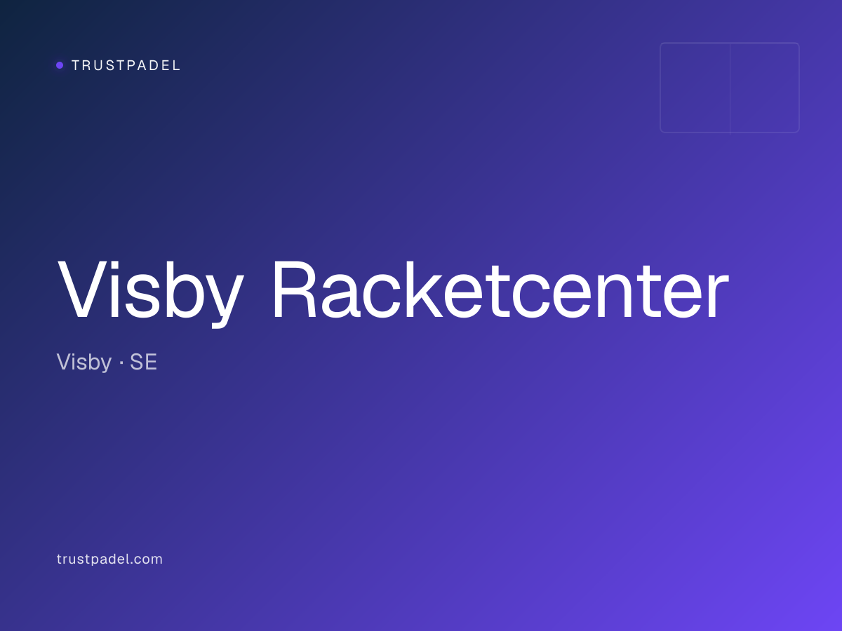Visby Racketcenter padel club