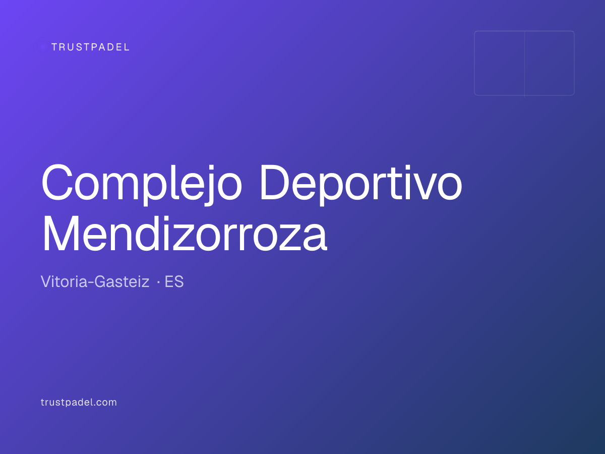 Complejo Deportivo Mendizorroza padel club