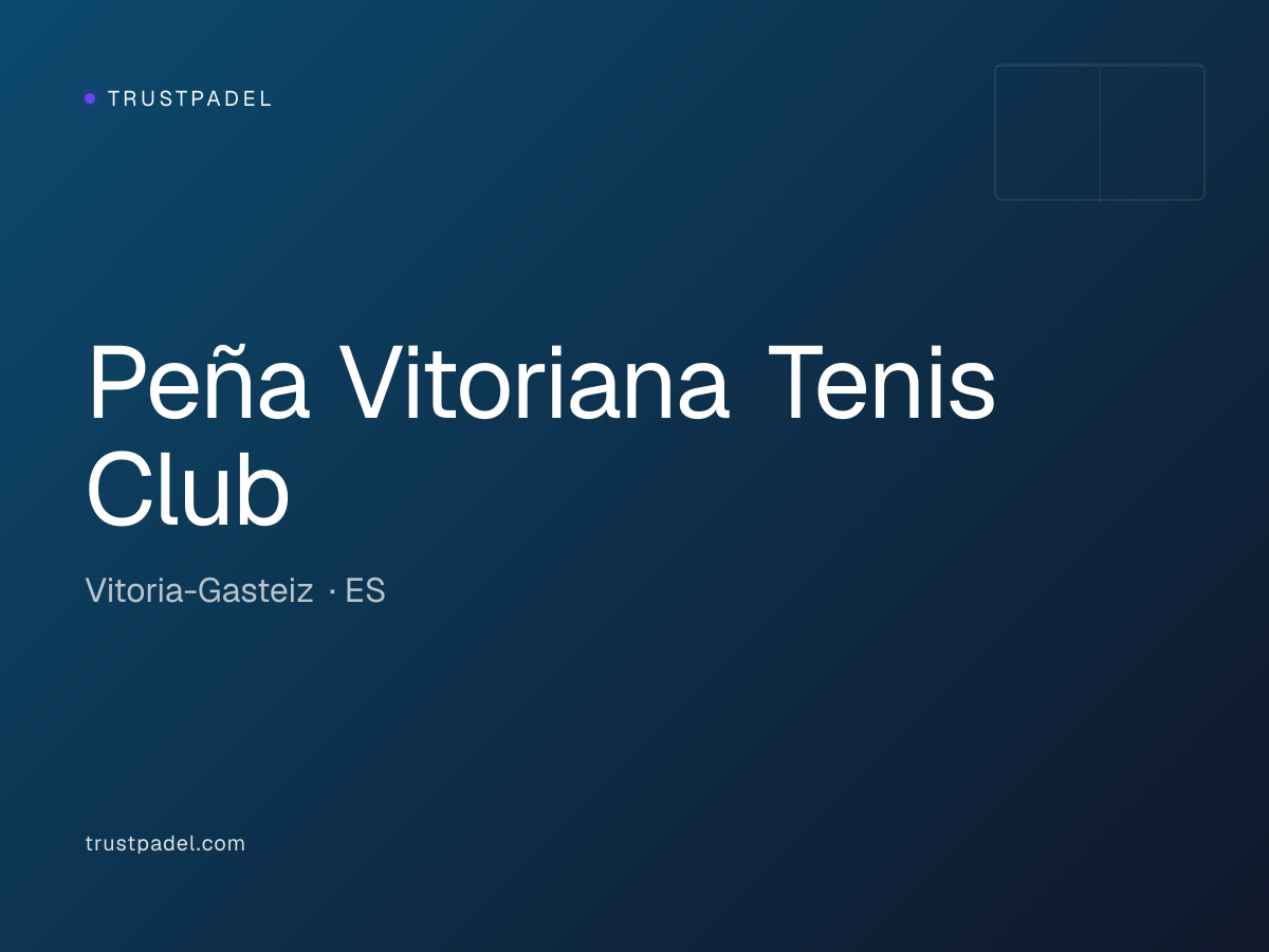 Peña Vitoriana Tenis Club padel club