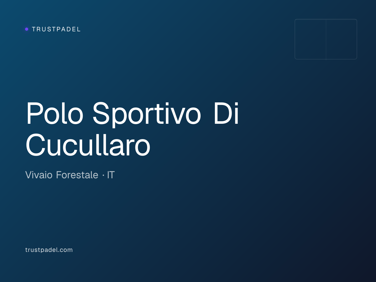 Polo Sportivo Di Cucullaro padel club