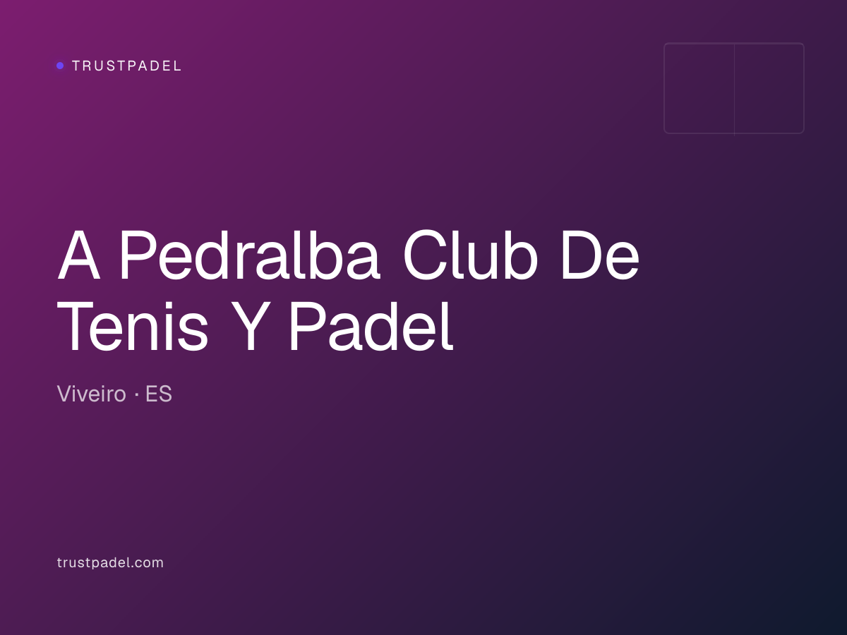 A Pedralba Club De Tenis Y Padel padel club