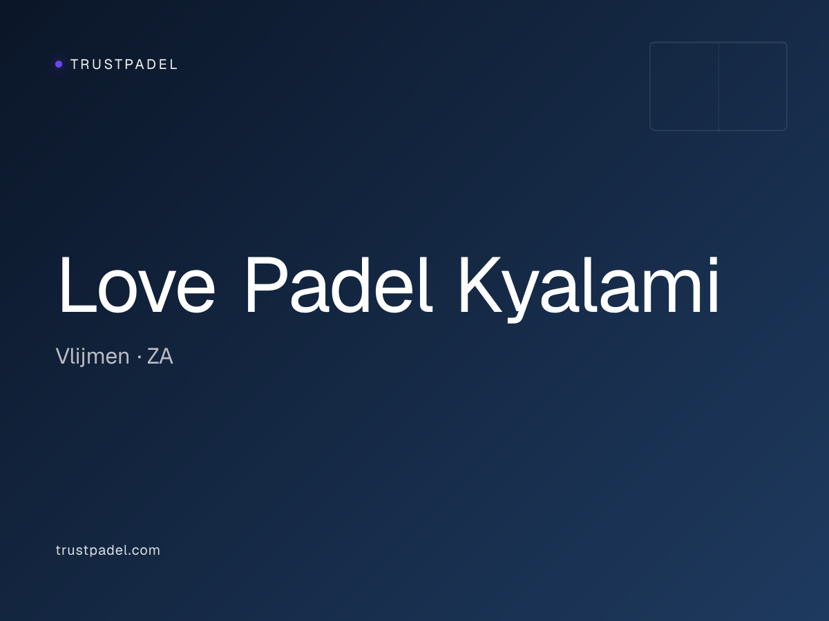 Love Padel Kyalami padel club