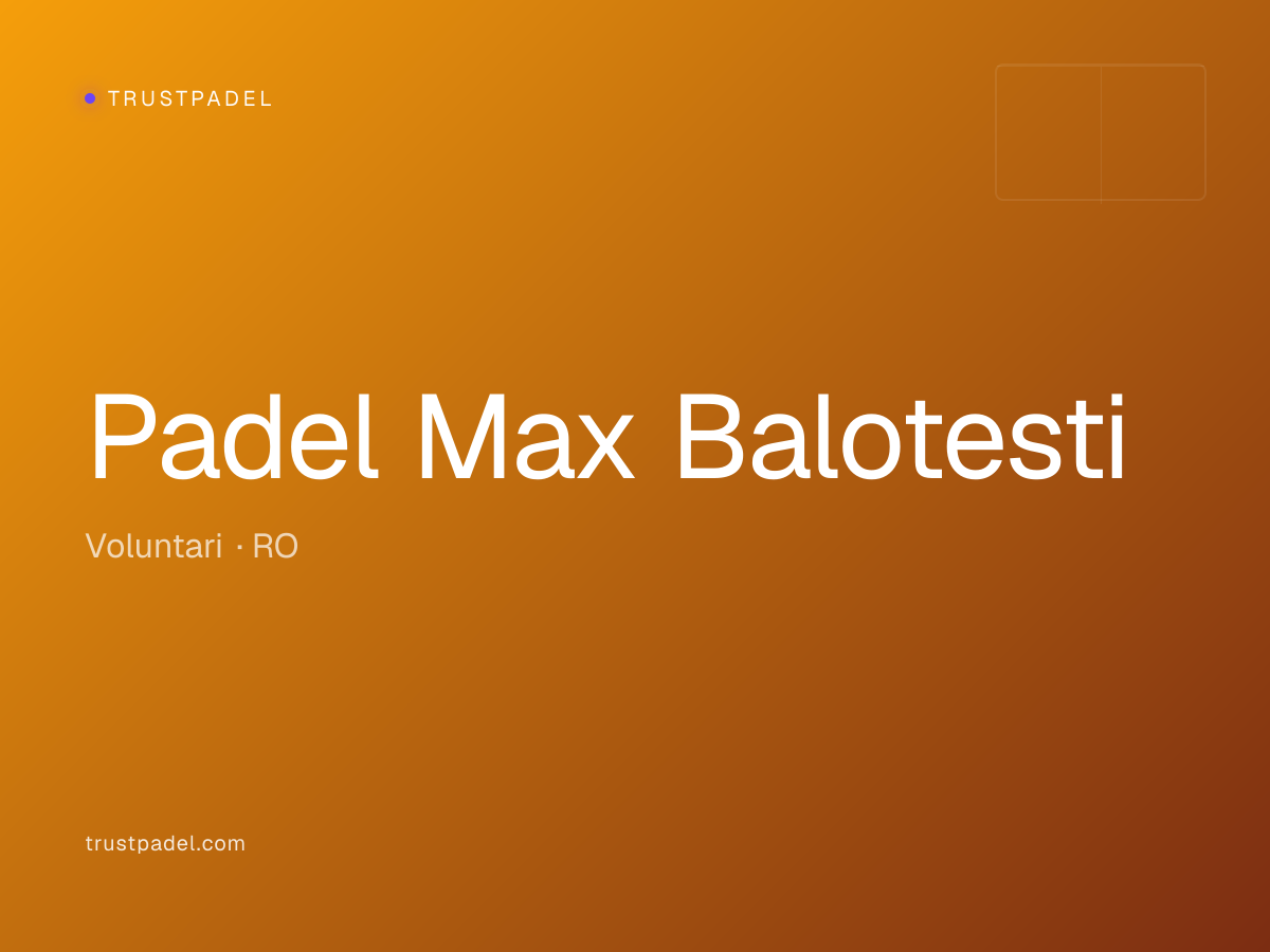 Padel Max Balotesti padel club