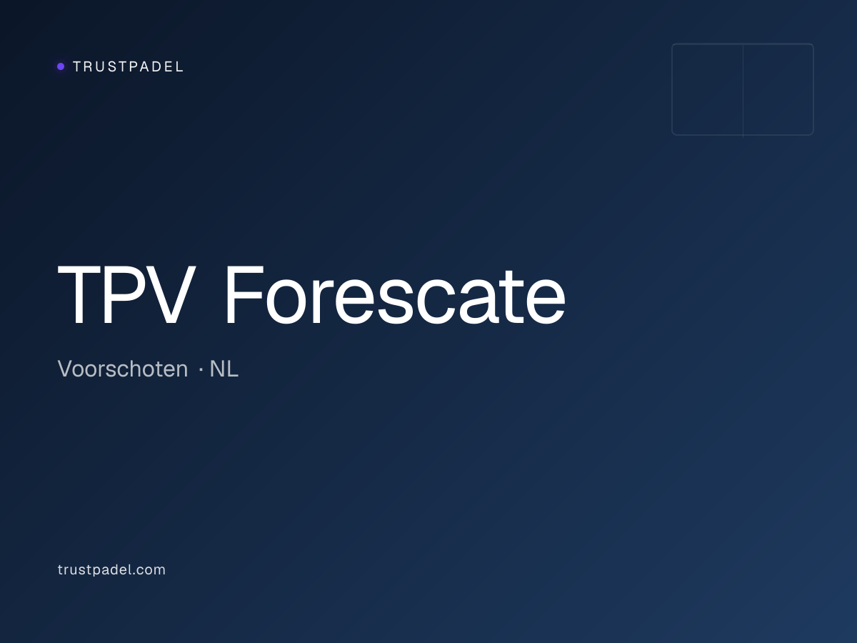 TPV Forescate padel club