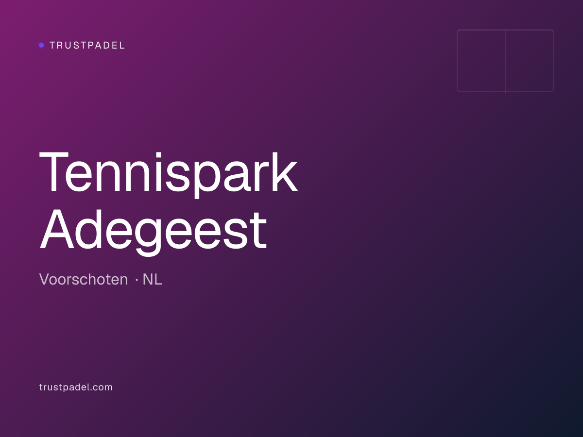 Tennispark Adegeest padel club