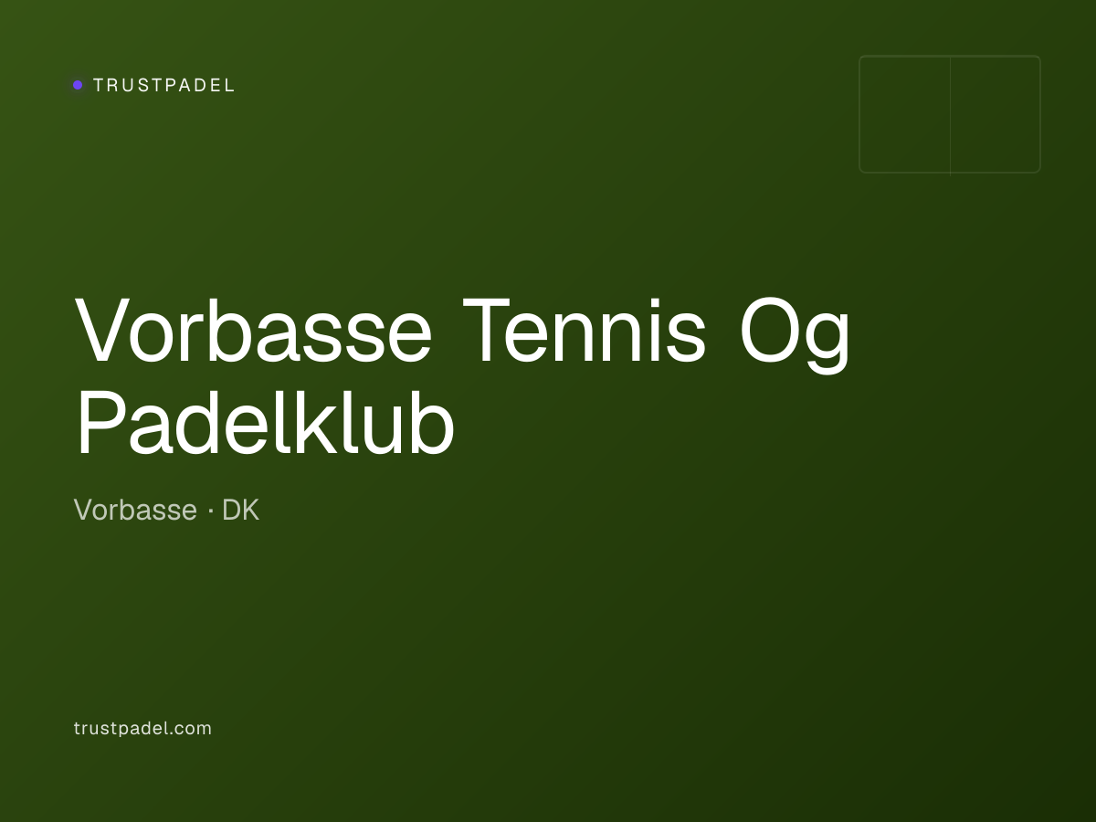 Vorbasse Tennis Og Padelklub padel club
