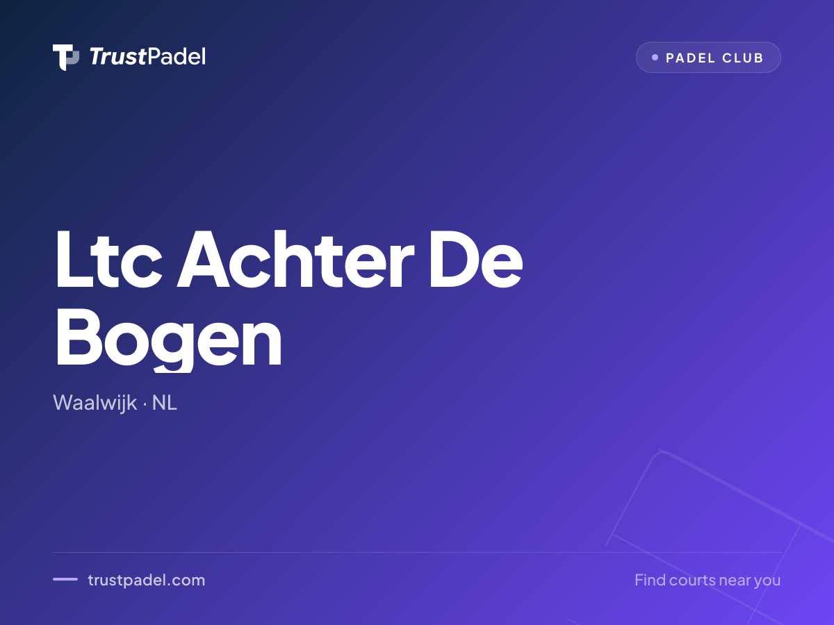 Ltc Achter De Bogen padel club
