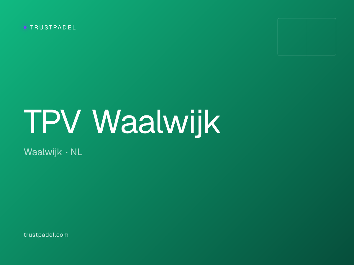 TPV Waalwijk padel club