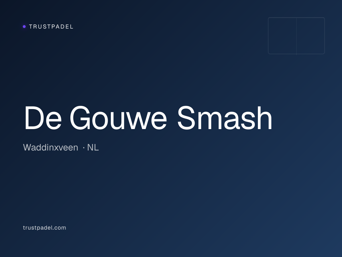 De Gouwe Smash padel club