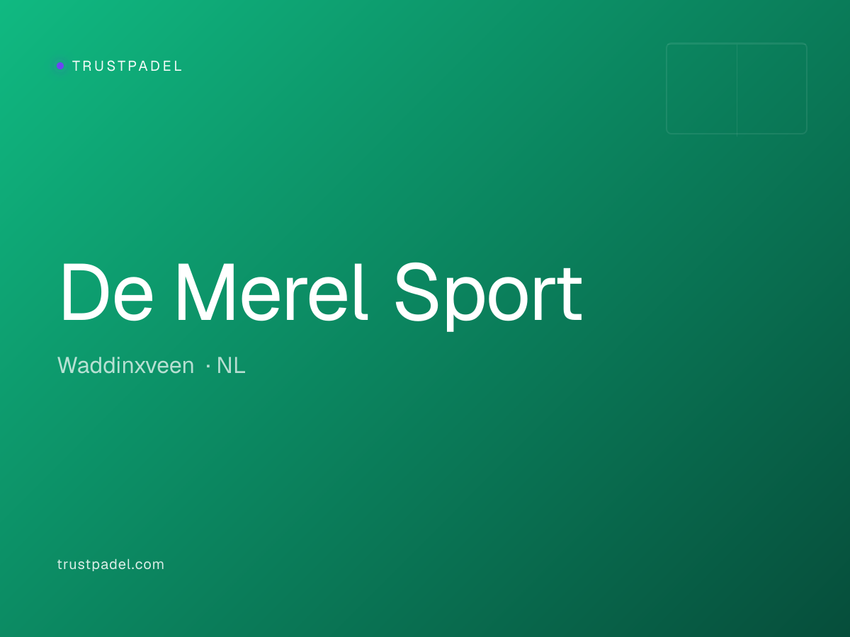 De Merel Sport padel club