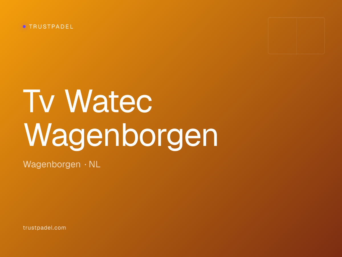 Tv Watec Wagenborgen padel club