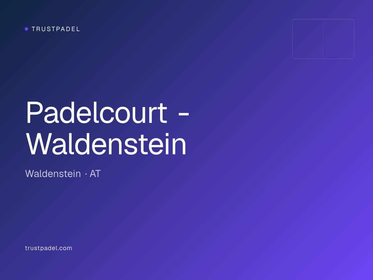 Padelcourt - Waldenstein padel club