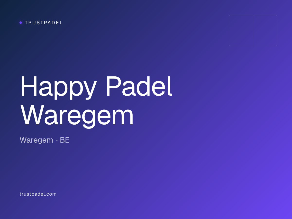 Happy Padel Waregem padel club