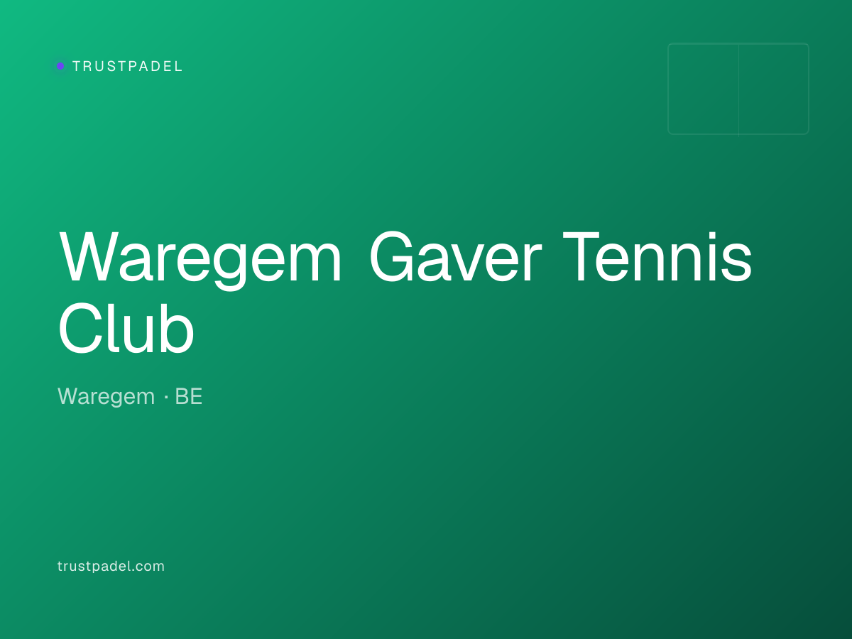 Waregem Gaver Tennis Club padel club