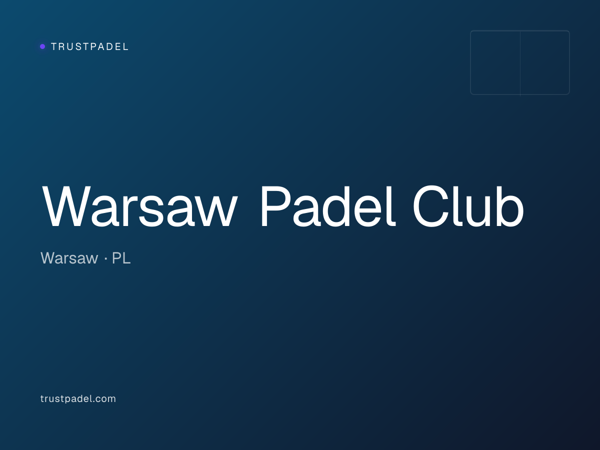 Warsaw Padel Club padel club