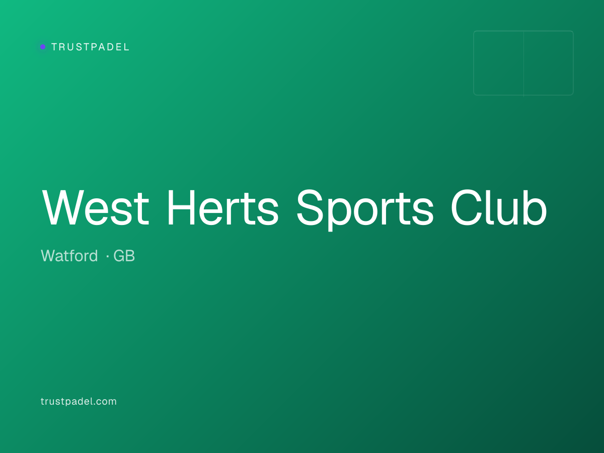 West Herts Sports Club padel club