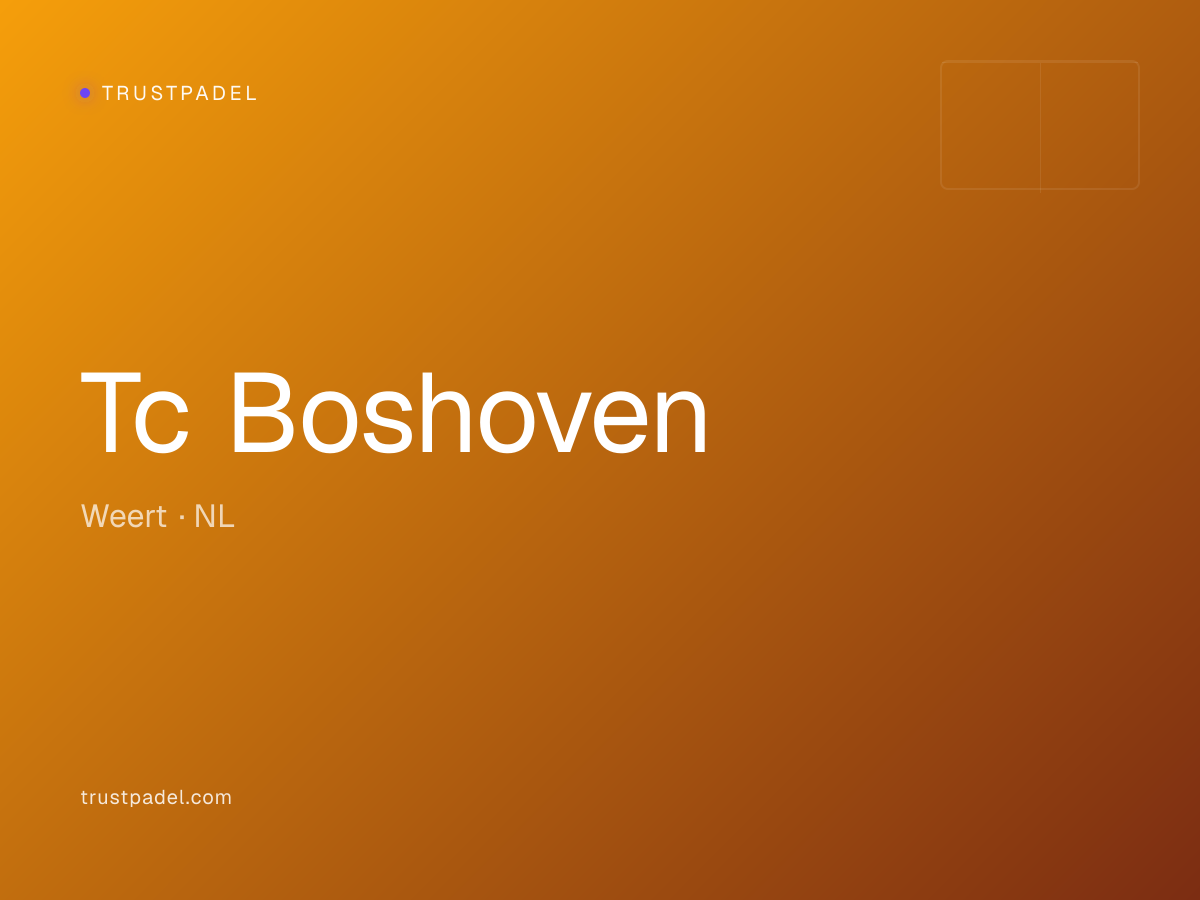 Tc Boshoven padel club