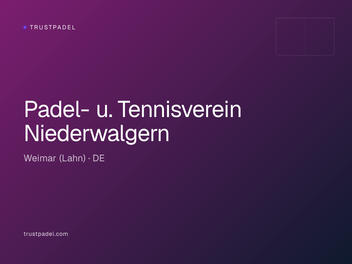Padel- u. Tennisverein Niederwalgern padel club