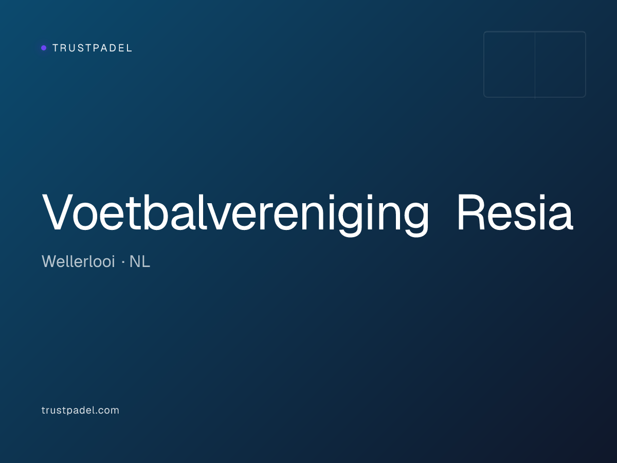 Voetbalvereniging Resia padel club