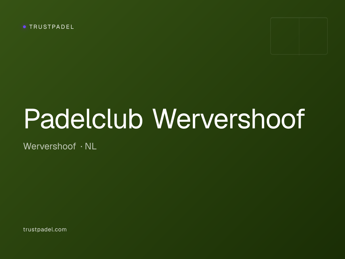 Padelclub Wervershoof padel club
