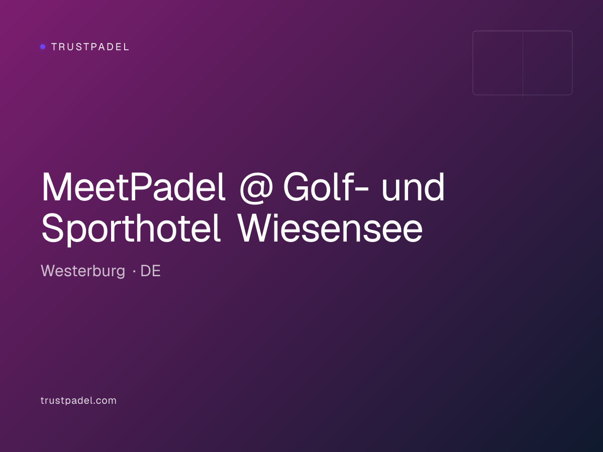 MeetPadel @ Golf- und Sporthotel Wiesensee padel club
